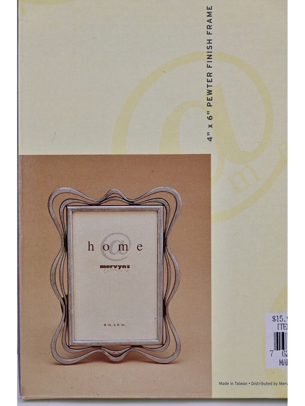 At Home 4x6 Pewter Silver Smooth Finish Picture Photo Frames Mervyns